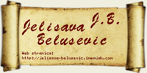 Jelisava Belušević vizit kartica